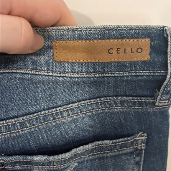 Cello Distressed Ankle Jeans in Dark Blue - Picture 4 of 5